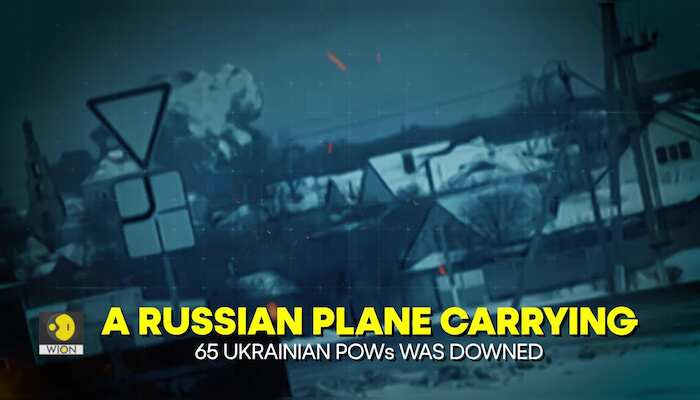 What caused the plane crash in Russia that was carrying 65 Ukrainian POWs?