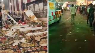 India: One killed, 17 injured after stage collapses during event at Delhi's Kalkaji temple