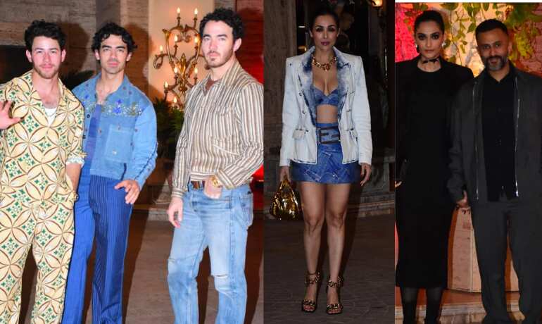 In Pics: Jonas Brothers had a fun night with B-town stars at Natasha Poonawalla's party