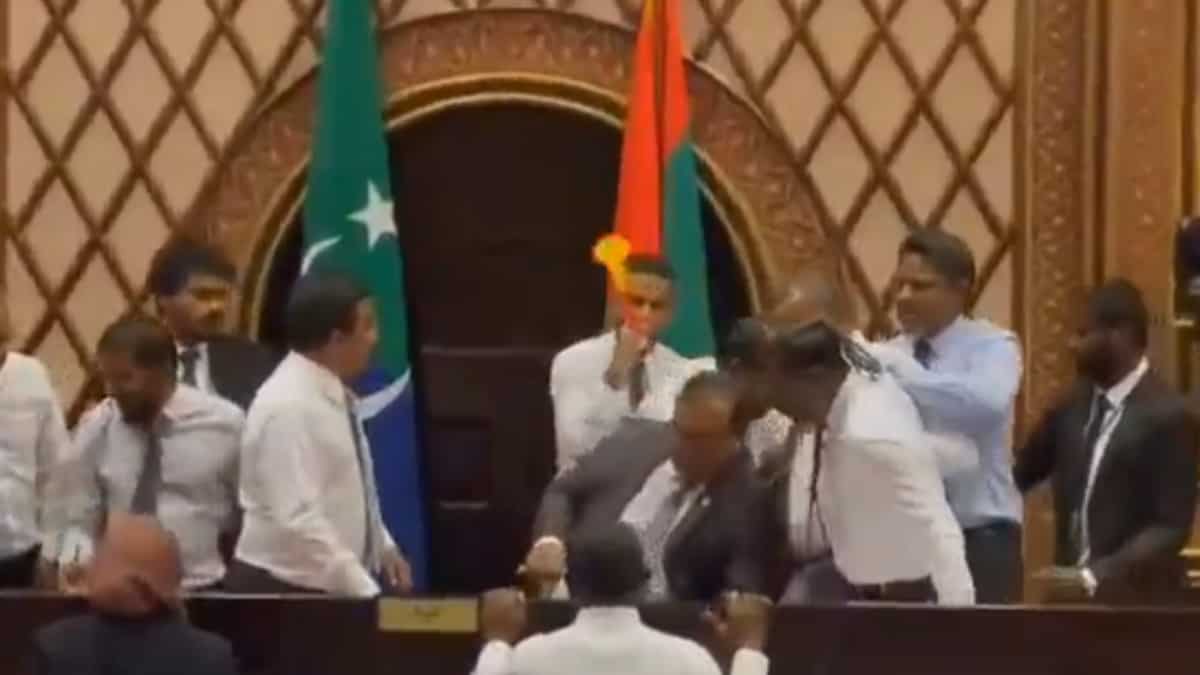 Video | Maldives: Lawmakers indulge in scuffle ahead of key parliamentary vote