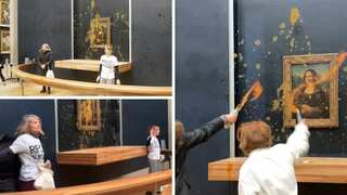 Watch | Protesters splash soup at iconic Mona Lisa painting at Louvre Museum in Paris