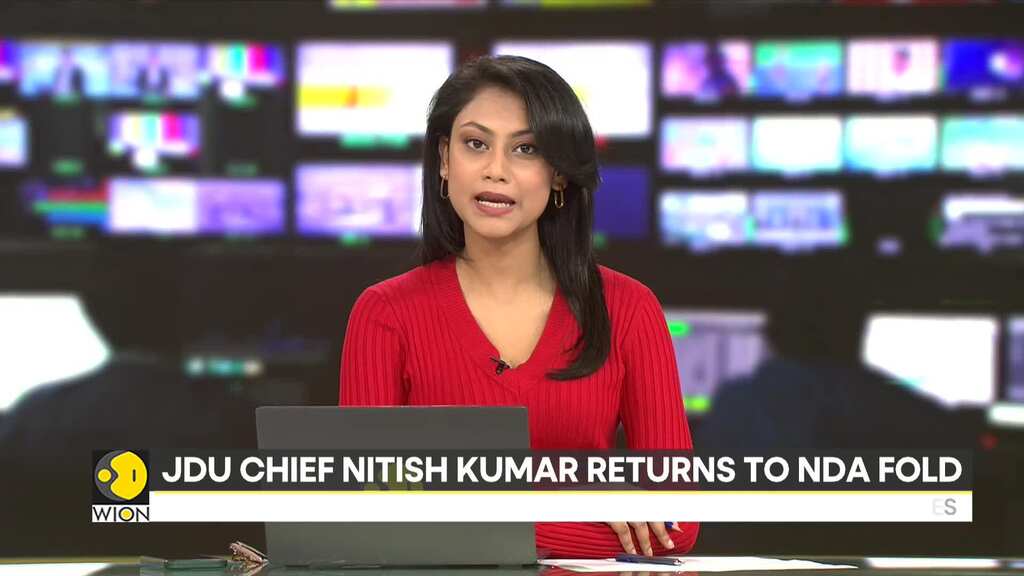 India: JDU chief Nitish Kumar teams up with BJP | Opposition denies move could hurt I.N.D.I.A Bloc