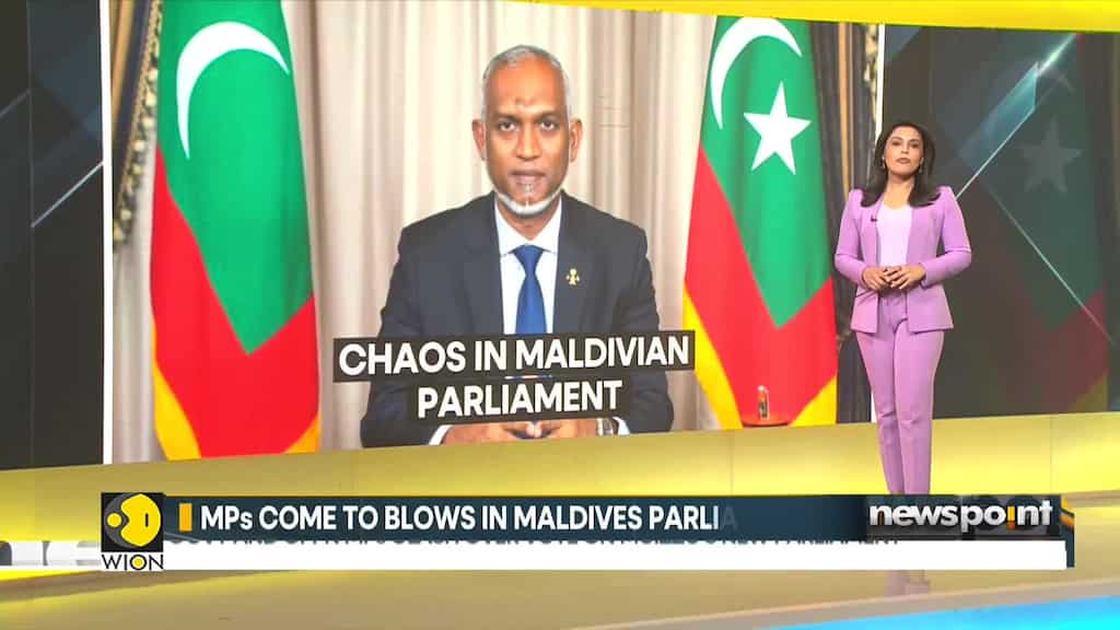 MPs come to blows in Maldivian Parliament: Govt and MPs clash over vote on Muizzu's Parliament