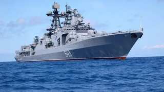 Russian warship conducts anti-submarine exercise in South China Sea