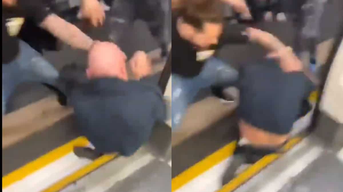 Video | Mass fight breaks out in crowded London Tube Video | Mass fight breaks out in crowded London Tube