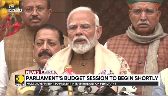 Budget 2024: Indian PM Modi addresses the press ahead of Budget session