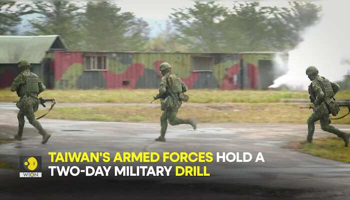 Taiwan armed forces conduct military drills, simulate possible Chinese attack