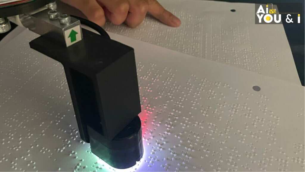 Scientists create AI-powered robot that reads braille at breakneck speed