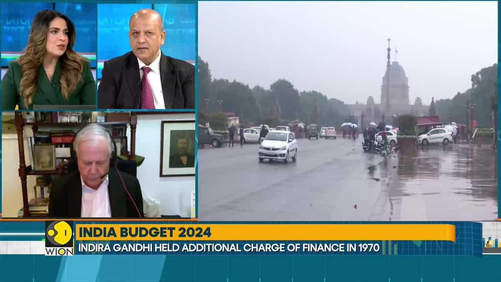 Budget 2024: Indian FM Nirmala Sitharaman leaves for Rashtrapati Bhawan