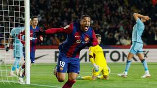 La Liga: Vitor Roque scores debut goal as struggling Barcelona finds form with home win over Osasuna