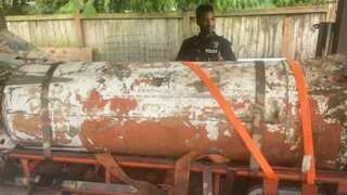 US: Rusted rocket designed to carry nuclear missile found in man's garage