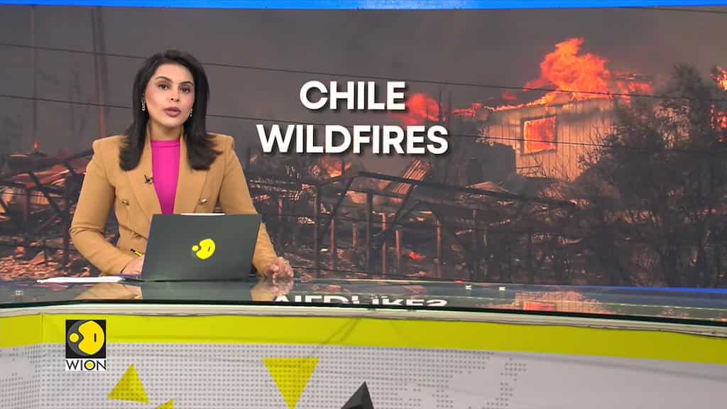 Chile: Wildfire rages through central Chile, President Boric conducts aerial inspection