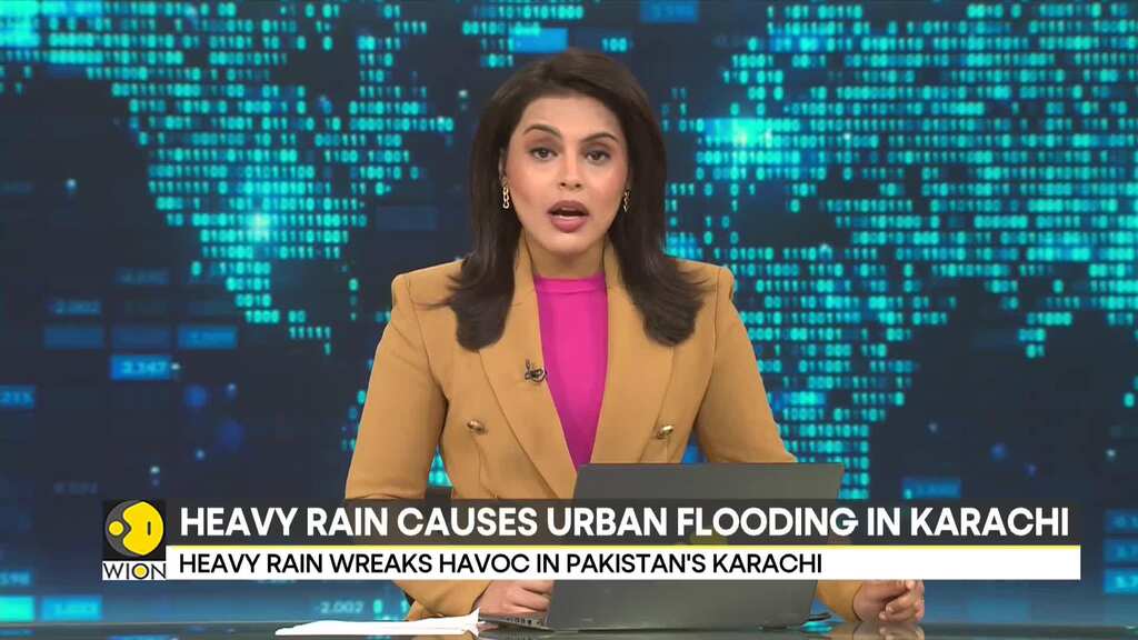 Pakistan: Heavy rain causes urban flooding in Karachi