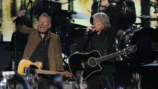 New Jersey comes West to kick off Grammy weekend with native sons Jon Bon Jovi and Bruce Springsteen