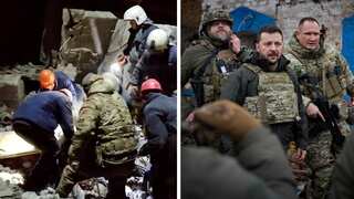 Ukraine war: Bakery blast toll rises to 28 in Russia-held city; Zelensky visits frontline