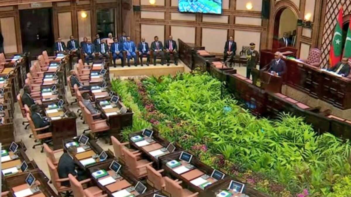 Maldives: President Muizzu faces big snub, delivers parliamentary address to empty Opposition benches Maldives: President Muizzu faces big snub, delivers parliamentary address to empty Opposition benches