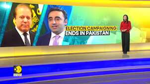 Pakistan's major political parties carry out mega-rally on last day of the campaign