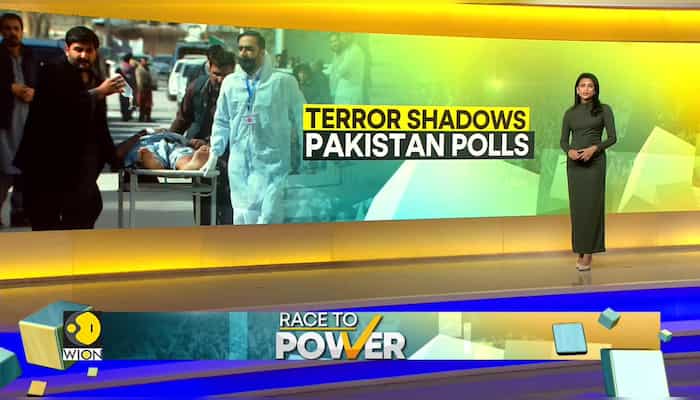 Pakistan election commission calls the explosions a 'terror attack'