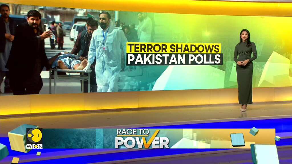 Pakistan election commission calls the explosions a 'terror attack'
