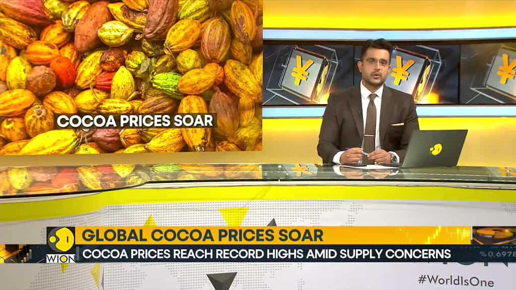 Cocoa prices reach record highs amid supply concerns