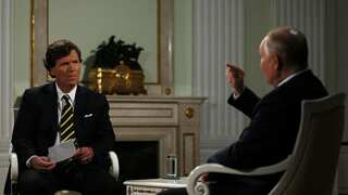 Vladimir Putin, a former KGB agent, mocks Tucker Carlson for being rejected by CIA