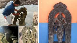 Ancient statue of Lord Vishnu found in Krishna river has striking resemblance to Ram Lalla idol: Report