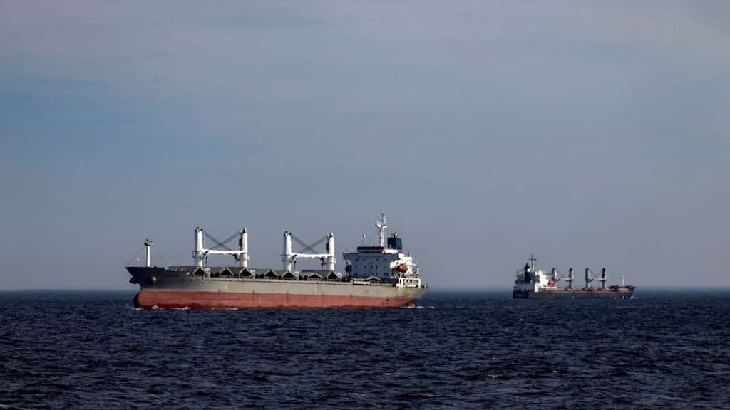 Russia says it foiled Ukrainian drone attack on civilian cargo ships in Black Sea