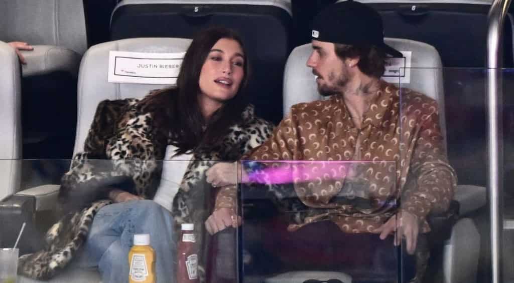 Justin Bieber, wife Hailey cosy up on kiss-camera at the Super Bowl 2024