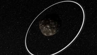 A secret moon may be responsible for mysterious rings surrounding a celestial rock