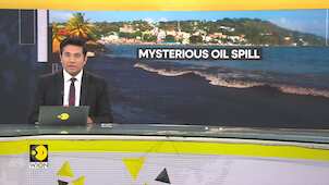 Oil spill hits Trinidad and Tobago after mystery vessel capsizes near island
