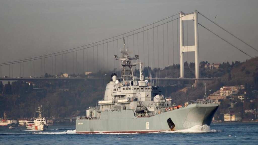 VIDEO: Ukraine claims it destroyed another Russian warship in Black Sea