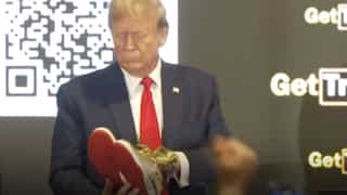Trump launches sneaker line a day after he was fined in New York civil fraud case