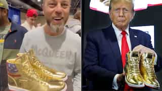 Luxury Bazaar CEO Roman Sharf bags Trump-autographed ‘Never Surrender’ sneakers for $9,000