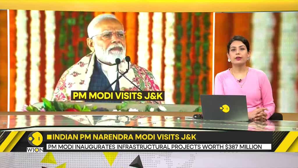 PM Modi flags off first electric train in Jammu & Kashmir, inaugurates projects worth $387 mn