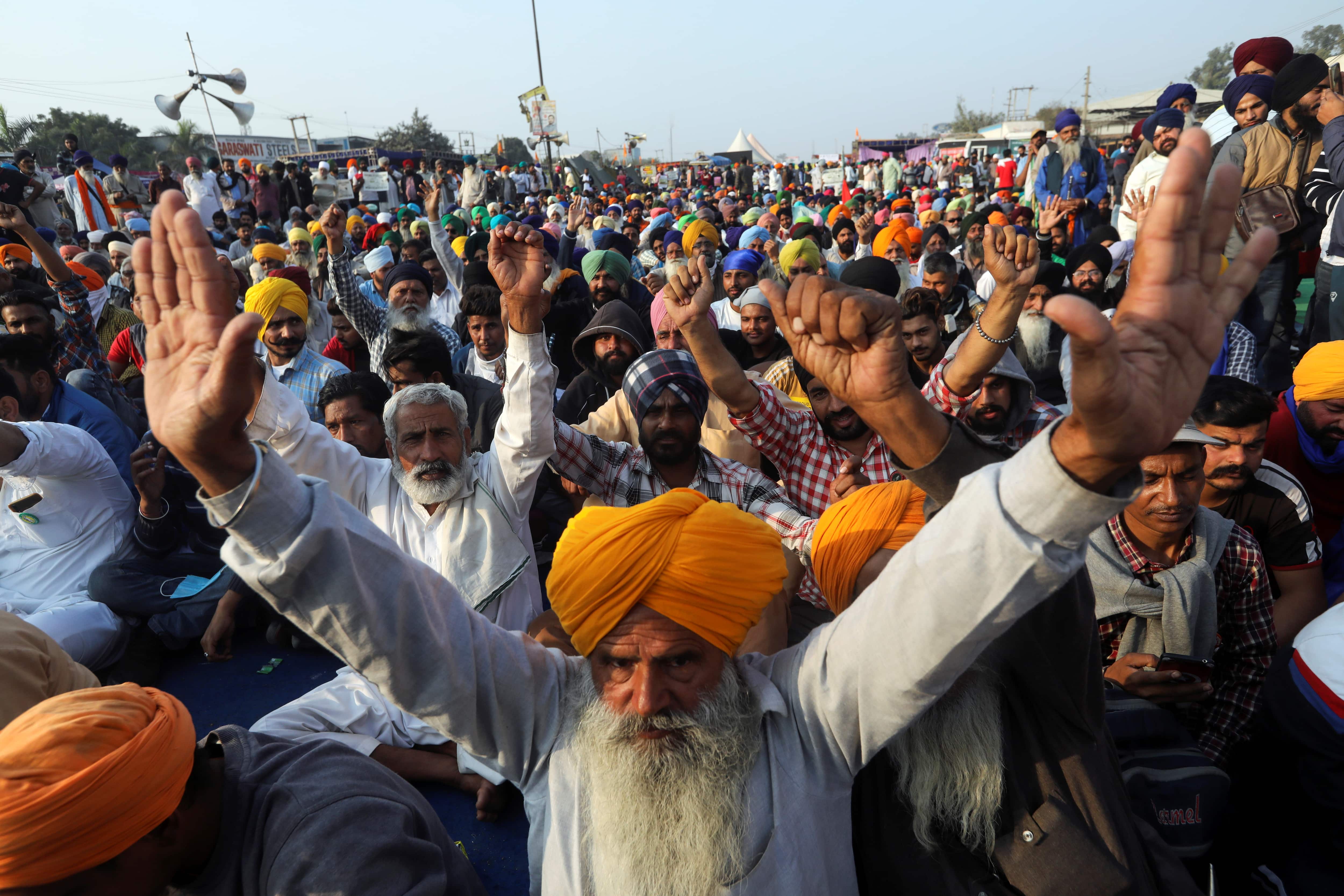Indian farmers reject government's offer of five-year minimum support price contracts Indian farmers reject government's offer of five-year minimum support price contracts