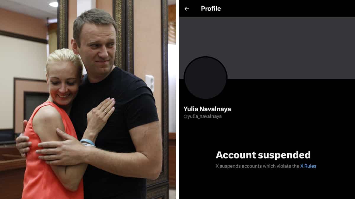 Alexei Navalny’s wife Yulia’s X social media account briefly suspended
