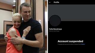 Alexei Navalny’s wife Yulia’s X social media account briefly suspended