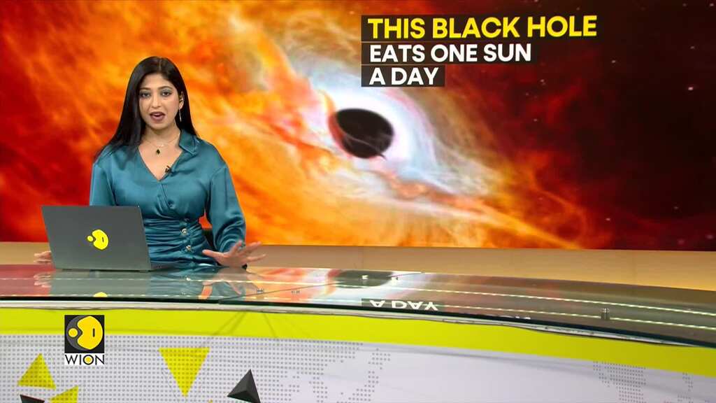 Universe's brightest and hungriest black hole