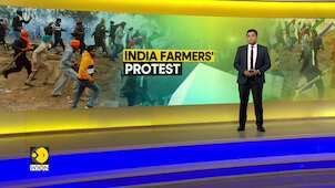 Indian farmers clash with police as they resume march to Delhi