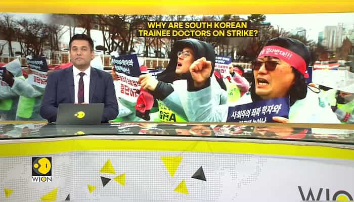 Why are South Korean trainee doctors on strike?