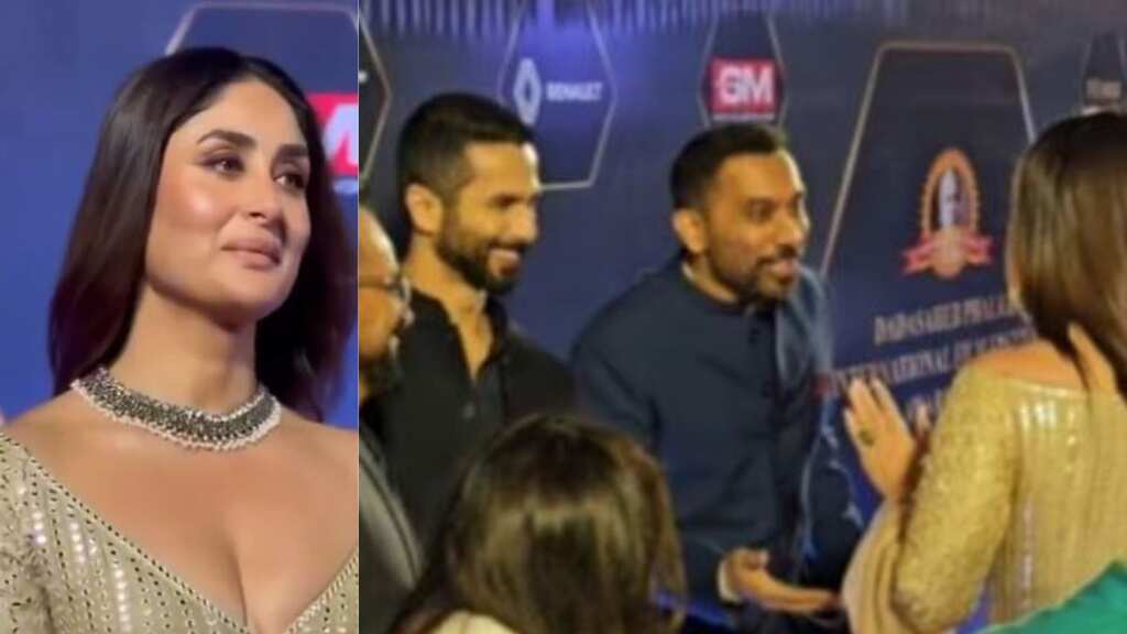 Watch: Kareena Kapoor walks past ex Shahid Kapoor at an awards function; awkward video goes viral