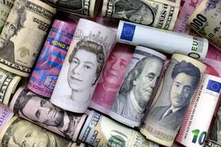 Rupee weakening against Dollar but gaining against Euro