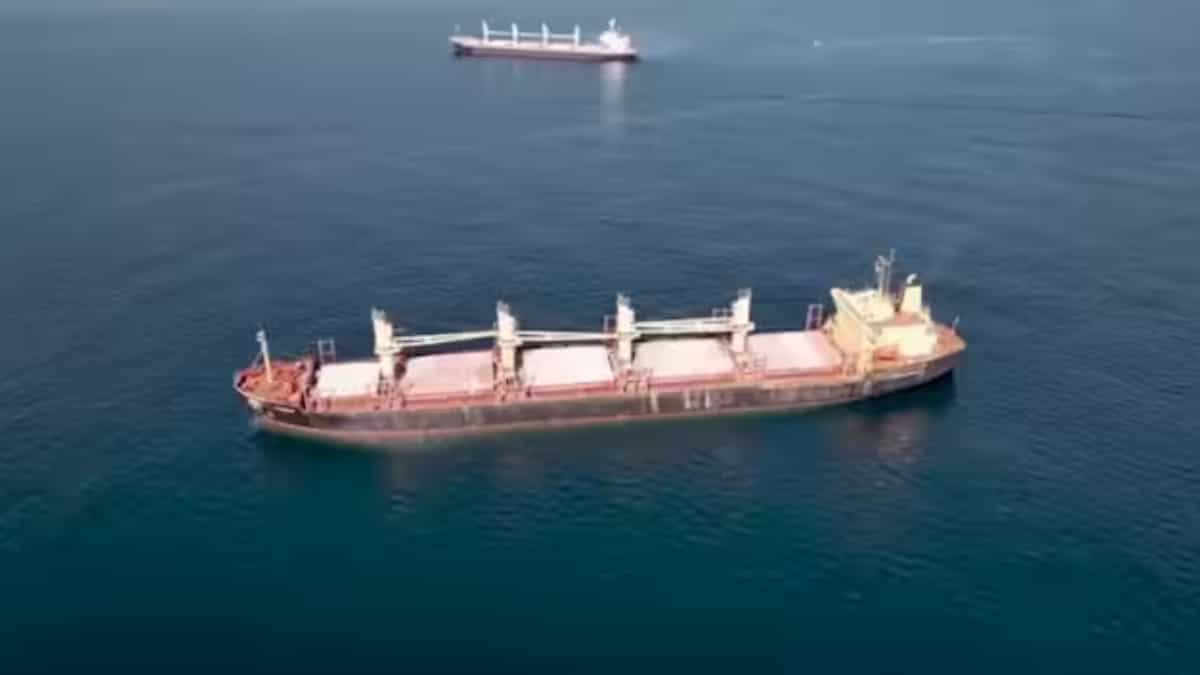 Ship ablaze in Gulf of Aden after suspected missile attack by Yemen's Houthi rebels Ship ablaze in Gulf of Aden after suspected missile attack by Yemen's Houthi rebels