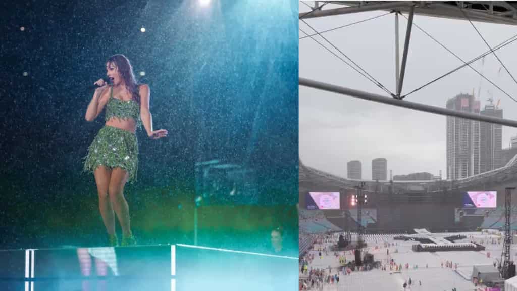 Taylor Swift's Sydney concert delayed after terrible rainstorm and lightning