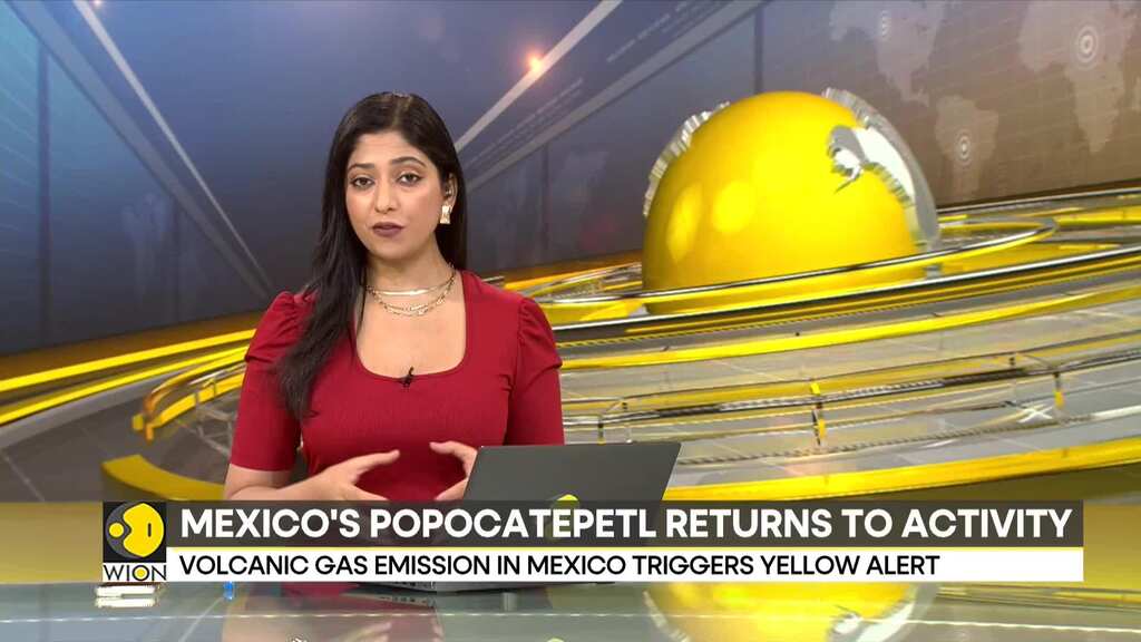 Mexico's Popocatepetl volcano: Volcanic gas emission triggers yellow alert for residents
