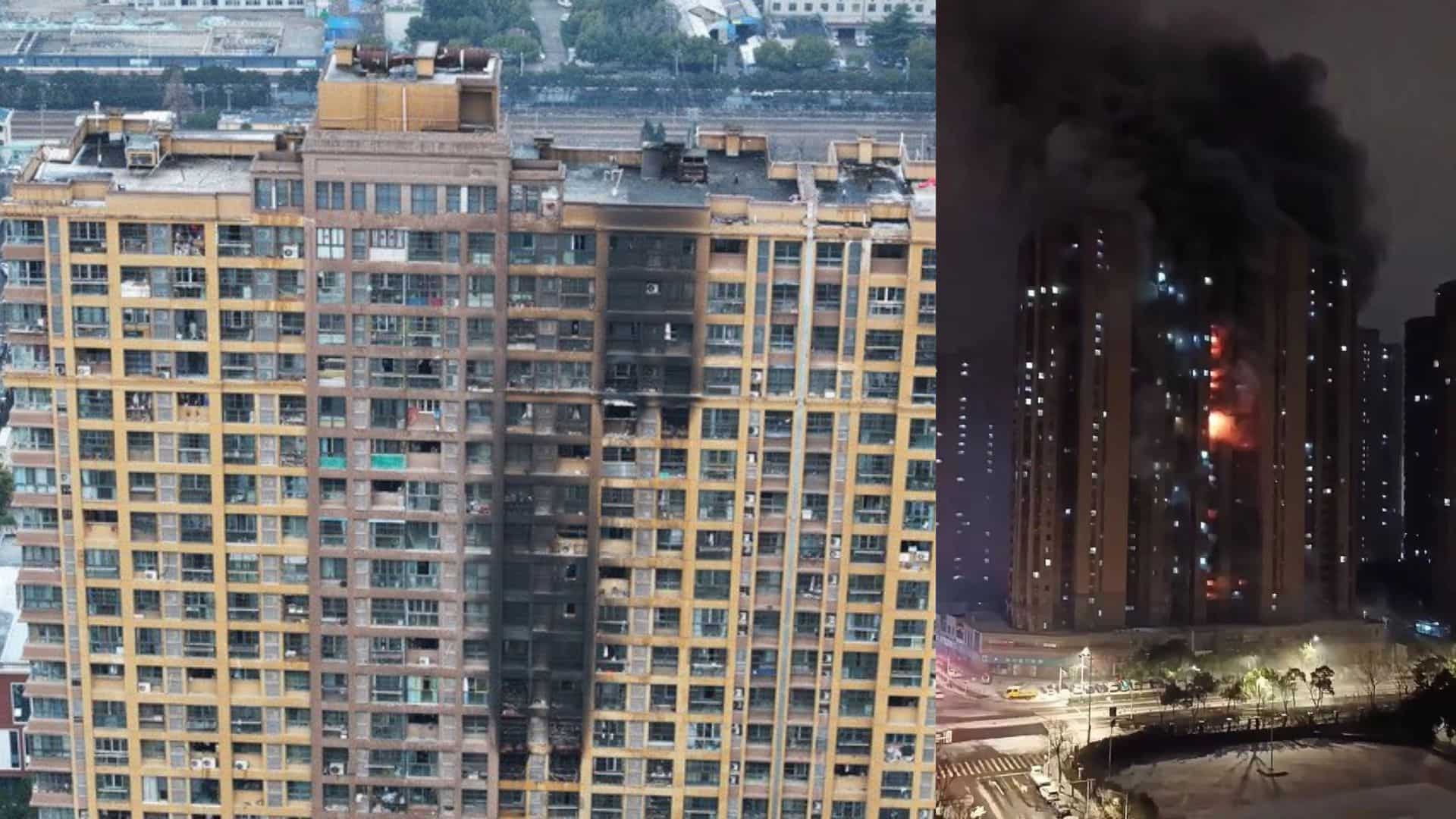VIDEO: Residential building catches fire in eastern China's Nanjing; at least 15 dead VIDEO: Residential building catches fire in eastern China's Nanjing; at least 15 dead