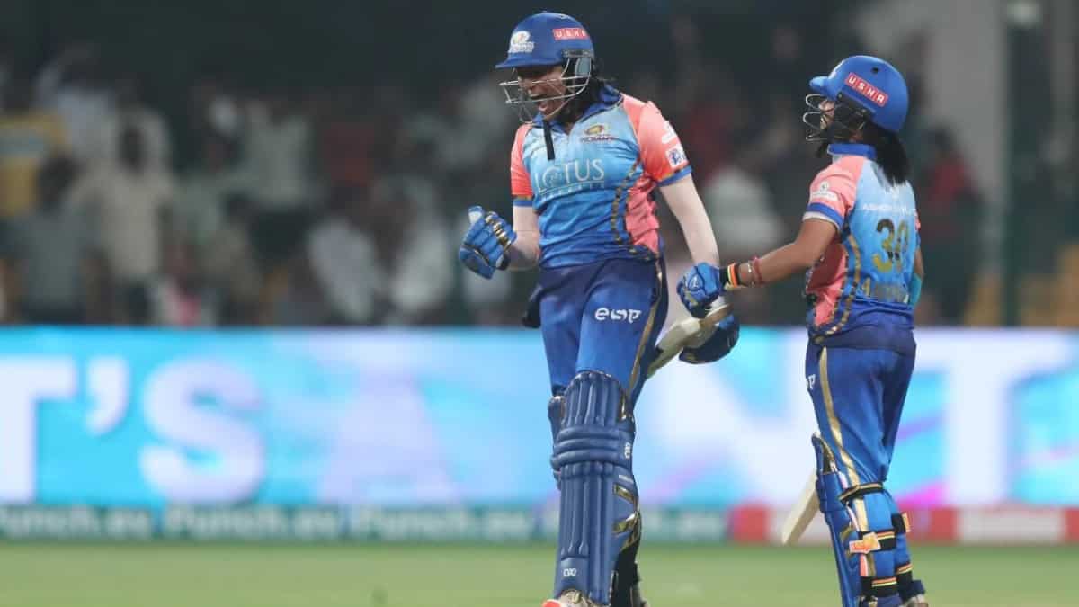 WPL 2024: MI-W's Sajeevan Sajana hits sensational last-ball six against DC-W to win season opener - WATCH WPL 2024: MI-W's Sajeevan Sajana hits sensational last-ball six against DC-W to win season opener - WATCH