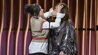 Billie Eilish signs Melissa McCarthy's forehead at SAG Awards 2024: Watch
