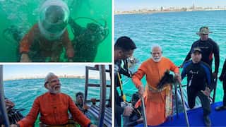 ‘Divine experience’: PM Modi goes underwater in deep sea to offer prayers at submerged Dwarka