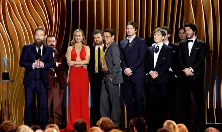Oppenheimer team hails solidarity during actor’s strike at SAG Awards 2024